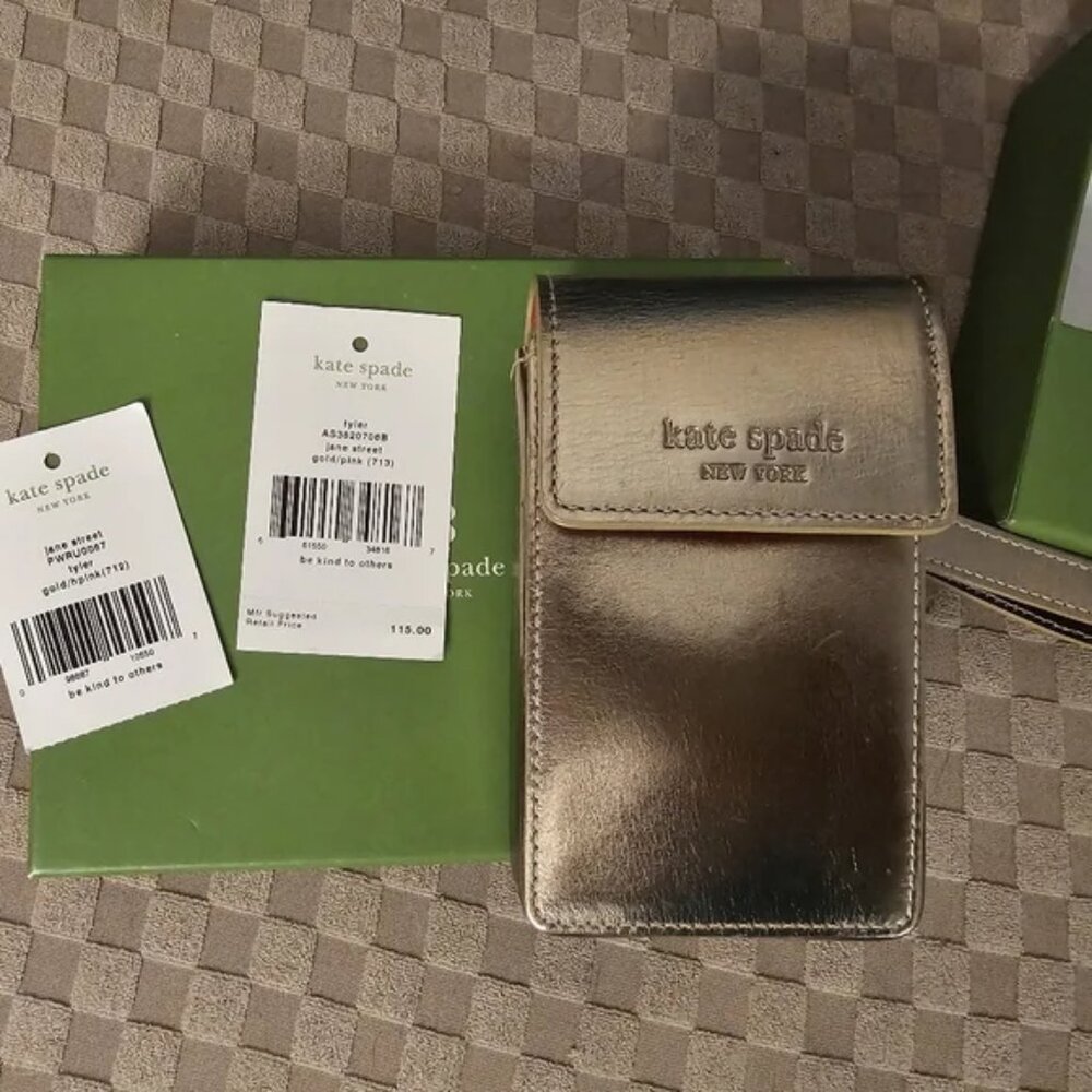 Vintage Kate Spade gold holder.